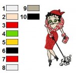 Betty Boop 39 Embroidery Design